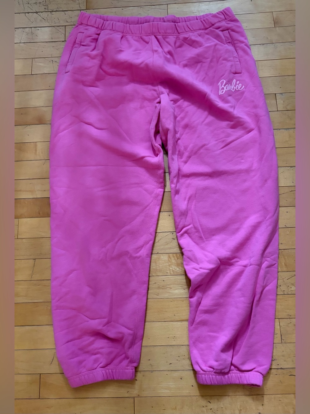 Barbie Bright Pink Girls' Jogger Roots Sweatpants